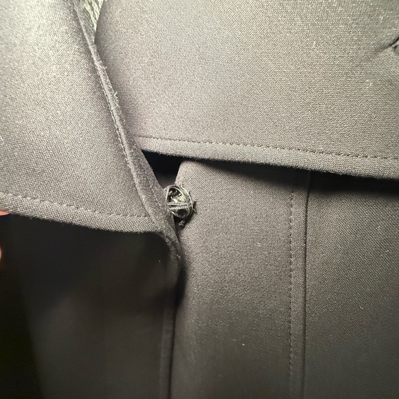 Lilian by Debenhams Black Belted Coat / Trench-Style Jacket – Tailored – Heavy - Picture 6 of 11